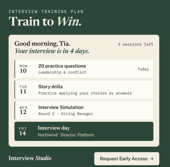 Training Plan — the days ahead